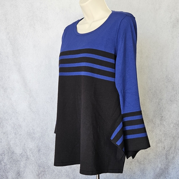 Alfani Scoop Neck Sweater with Square Bell Sleeves - Picture 3 of 7